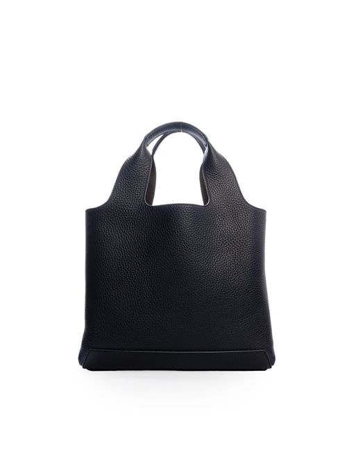 Shopping bag in pelle con logo nero HOGAN | KBW01RA0200 TH1B999
